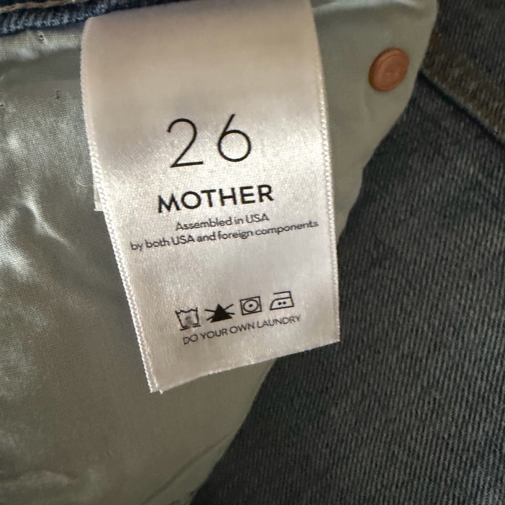 MOTHER Light Blue High-Rise Wide Leg Jeans - Picture 8 of 11